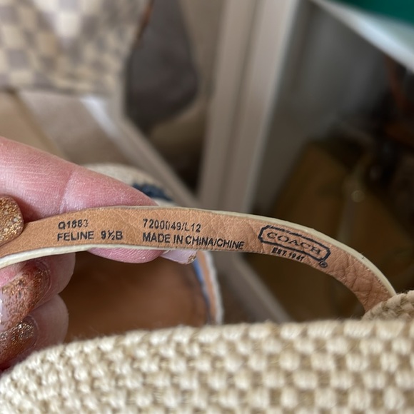 Coach espadrilles, like new condition - Picture 4 of 4